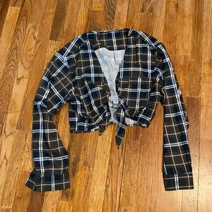 Shein Plaid Crop top